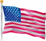 Usa Flag Stars And Stripes Low Polygon Stock Photo