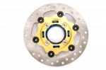 Isolated New Disc Brake For Motorcycle Stock Photo