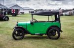 Austin Seven Parked On The Airfield At The Goodwood Revival Stock Photo