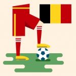 Belgium National Soccer Kits Stock Photo