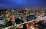 Panama City In The Twilight Stock Photo