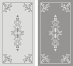 Pattern Of Sandblasted Window Stock Photo