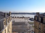 View From Porte Cailhau (palace Gate) In Bordeaux Stock Photo