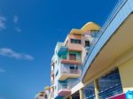 Albufeira, Southern Algarve/portugal - March 10 : Colourful Buil Stock Photo