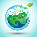 Eco Friendly World For Earth Day Stock Photo