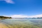 Sea Near Bridge Pier At Laem Panwa Cape In Phuket, Thailand Stock Photo