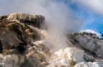 Mammoth Hot Springs Stock Photo