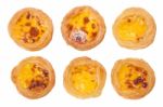 Portuguese Egg Tart Stock Photo