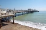 Worthing, West Sussex/uk - April 20 : View Of Worthing Pier In W Stock Photo