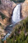 Lower Yellowstone Falls Stock Photo