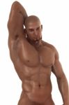 Muscular Male Model Stock Photo