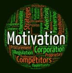 Motivation Word Indicates Do It Now And Action Stock Photo