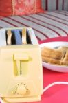 Toaster And Bread Stock Photo