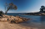 Honeymoon Bay In Freycinet National Park Stock Photo