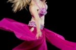 Cropped Image Of A Young Belly Dancer Stock Photo