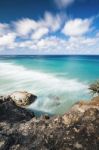 Frenchmans Beach On Stradbroke Island, Queensland Stock Photo