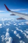 Aircraft Wing Stock Photo