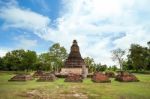 Wat Jedi Jed Teaw Temple In Sukhothai Province, Thailand Stock Photo