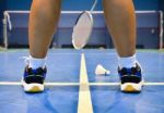 Badminton Court Stock Photo