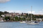 Kingswear, Devon/uk - July 28 : View Across The River Dart To Da Stock Photo