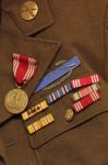 Old Insignia On Army Jacket Stock Photo