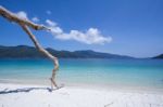 Calm Beach And Clear Blue Sea Stock Photo