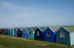 Beach Huts Stock Photo