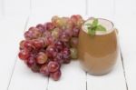 Fresh Homemade Juice Of Grapes Stock Photo