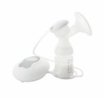 Electric Breast Pump Kit On White Background Stock Photo