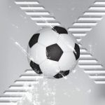 Grunge Soccer Ball Background Stock Photo