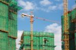 Crane Building Construction Stock Photo