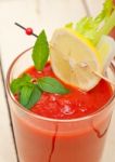 Fresh Tomato Juice Stock Photo