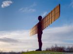 Gateshead, Tyne And Wear/uk - January 19 : View Of The Angel Of Stock Photo