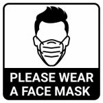 Please Wear A Mask Sign For Virus Protection Concept Stock Photo