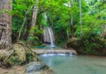 Erawan Waterfall Stock Photo