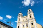 The Collegiate Church Of St Michael In Mondsee Stock Photo