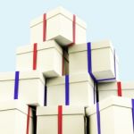 Stacked Giftboxes Stock Photo