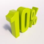 Percentage Sign, 10 Percent Stock Photo