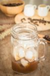 Preparing Glass Of Cold Coffee Stock Photo