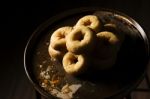 Fresh Baked Cinnamon Donuts Stock Photo