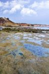 Olhos D'agua, Algarve Stock Photo