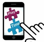 Play Time Puzzle Displays Fun And Leisure For Children Stock Photo