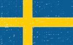 Sweden Grunge Flag Stock Photo