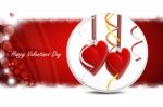 Red Love Heart, Valentines Day Concept Stock Photo