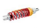 New Red Motorcycle Suspension Stock Photo