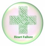 Heart Failure Shows Ailments Hf And Attack Stock Photo