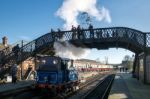 Bluebell Steam Train At Sheffield Park Station Stock Photo