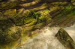 Stones On Beach And Sea Water Stock Photo