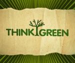 Think Green Stock Photo