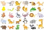 Extra Large Set Of Animals Stock Photo